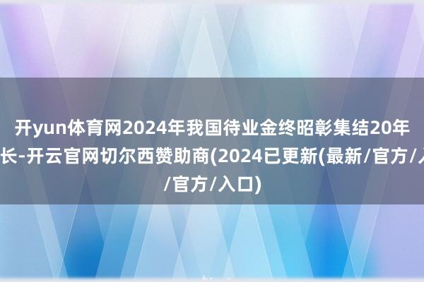 开yun体育网2024年我国待业金终昭彰集结20年的增长-开云官网切尔西赞助商(2024已更新(最新/官方/入口)