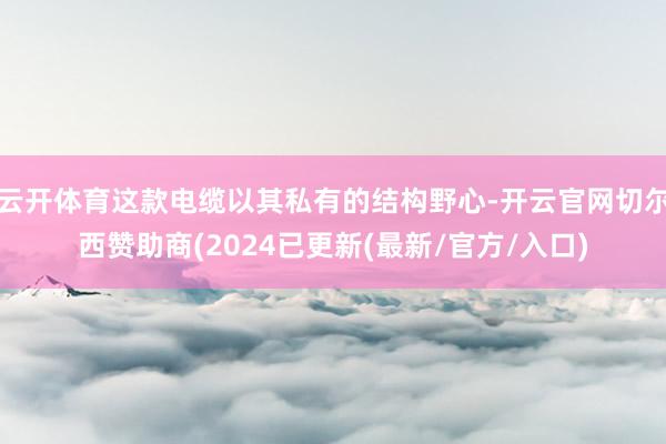 云开体育这款电缆以其私有的结构野心-开云官网切尔西赞助商(2024已更新(最新/官方/入口)
