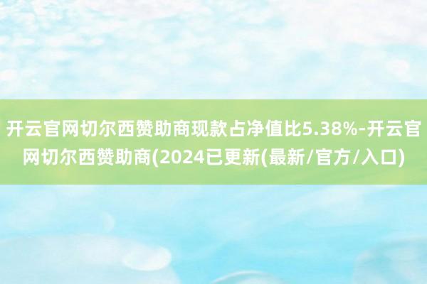 开云官网切尔西赞助商现款占净值比5.38%-开云官网切尔西赞助商(2024已更新(最新/官方/入口)