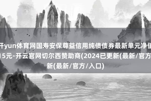 开yun体育网国寿安保尊益信用纯债债券最新单元净值为1.315元-开云官网切尔西赞助商(2024已更新(最新/官方/入口)