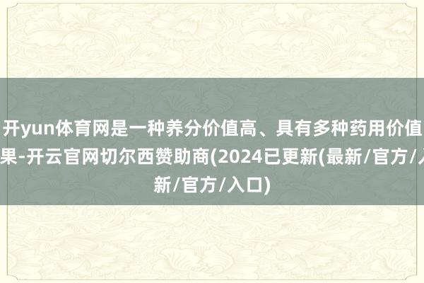 开yun体育网是一种养分价值高、具有多种药用价值的干果-开云官网切尔西赞助商(2024已更新(最新/官方/入口)